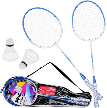 Jokomisiada Badminton set in a zipped case Rackets + shuttlecocks SP0819