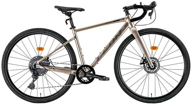 Bicycle AL 28" Leon GR-80 DD frame-S smėlio spalvos-pilka