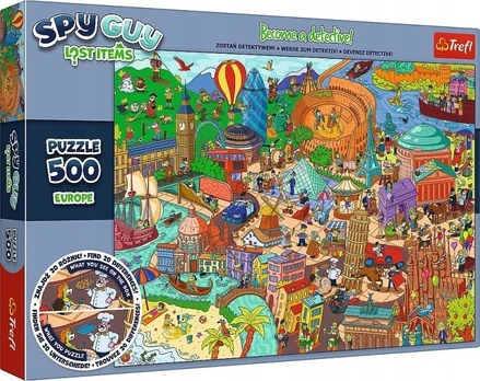 Puzzles 500 elements Spy Guy Lost Items Europe