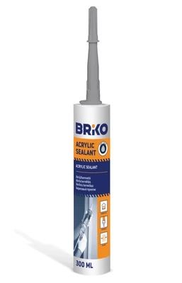 Akrilinis hermetikas Briko, 300 l, pilka