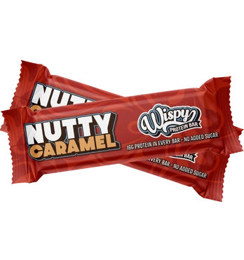 Wispy Protein Bar, Nutty Caramel, 55 g