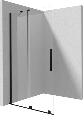 Walk-in shower wall 80 cm - sliding