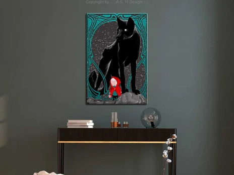 Artgeist Paveikslas - Raudona Riding Hood (1 Part) Vertical