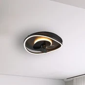 Sortland LED ceiling fan matt black ventilators