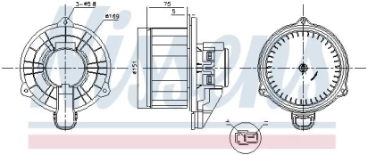 Vidaus pūtiklis NISSENS 87569 kaina