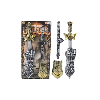 Lean Toys Knight Set Gladiator Sword Protectors Belt Decorated
