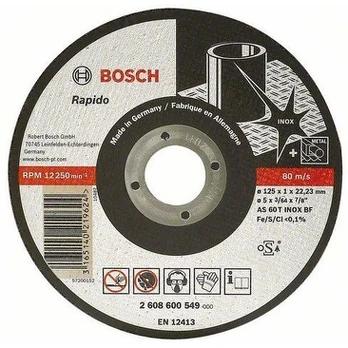 BOSCH kampinio šlifuoklio šlifavimo diskas 2 608 600 549