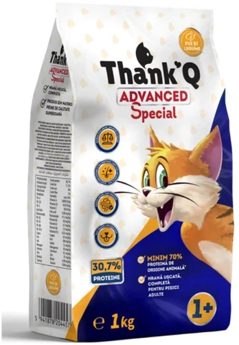 THANK'Q Advanced pašaras katėms su vištiena 10kg