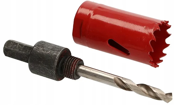 Bimetalinė skylės gręžimo karūna 27mm grąžtas adapteris