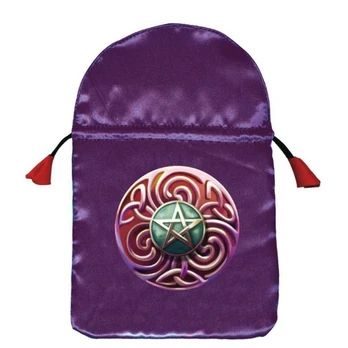 Magic Star satininis violetinis maišelis kortoms