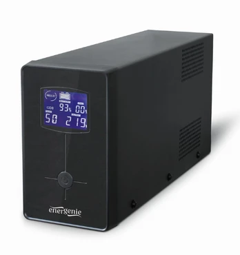 Nepertraukiamo maitinimo šaltinis Energenie UPS with USB and LCD display, 2000 VA, black