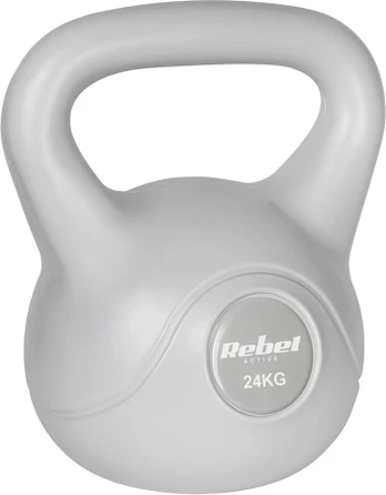 Kettlebell bitumiczny 24 kg pilka REBEL ACTIVE