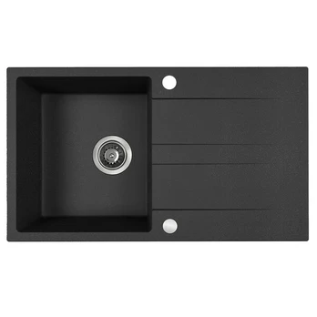 Granitinė virtuvinė plautuvė Kuchinox Laut, SBZ_711Y, Black