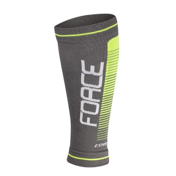 Blauzdinės FORCE COMPRESS kompresinės (pilka/fluorescencinė) L-XL