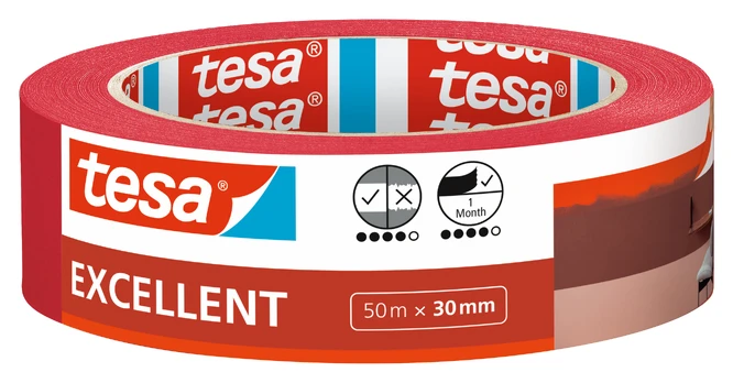 Dažymo juosta Tesa Excellent, 50 m x 3 cm