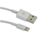 USB MicroConnect USB-A laidas – 1 m baltas (LIGHTNING1)