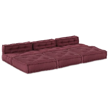 Modulinė sofa 4 pcs Raudonmedis 70 x 70 x 56 cm audinys