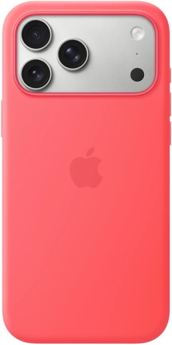 Apple iPhone 17 Pro Max Silicone Case with MagSafe – Bright Guava - MHW64ZM/A