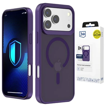 Dėklas Apple iPhone 17 Pro Max - 3mk Hardy Hazy MagCase Purple
