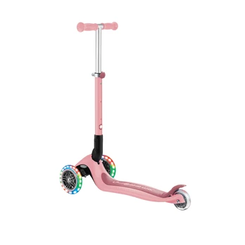 Paspirtukas Globber Junior Foldable Lights, rožinis