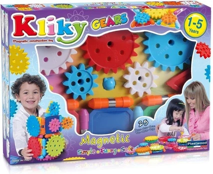 Edukacinis žaislas-konstruktorius Supermag Kliky Gears, 0019