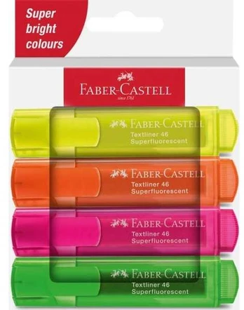 FABER-CASTELL Textmarker TL 46 SF 4er Kartonetui