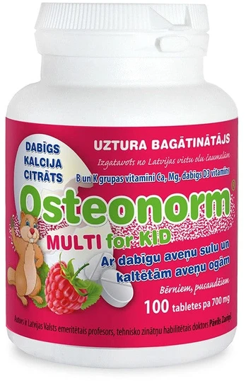 OSTEONORM MULTI vaikams 700 mg tabletės N100