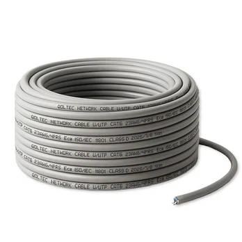 Qoltec UTP Patchcord Cable | Copper Cu | CAT6 | High speed 1Gb/s | LAN | 50m | Grey