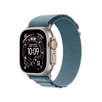 Apple Watch Ultra 3 49mm Titanium (Blue Nylon Strap S)
