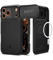 Dėklas Spigen Optik Armor MagSafe, juodas - iPhone 17 Pro Max