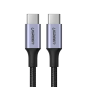[Užsakomoji prekė] Įkrovimo Kabelis Type-C to Type-C 100W, 1.5m - Ugreen (70428) - Space Pilkas kaina