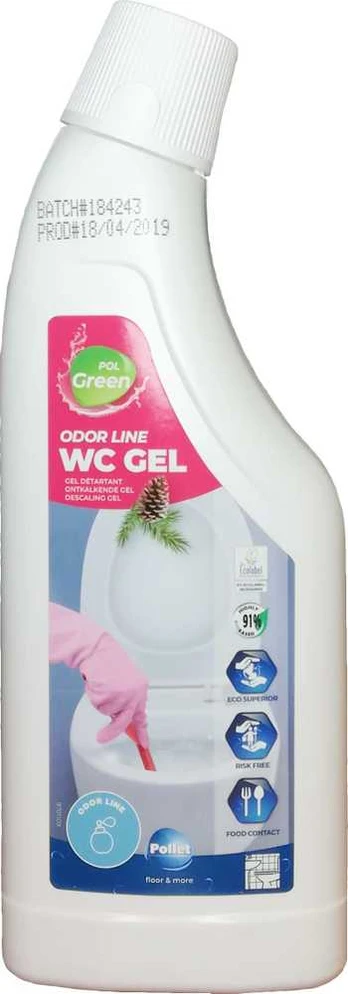 Ekologiškas WC nukalkinimo ir valymo gelis 750ml.