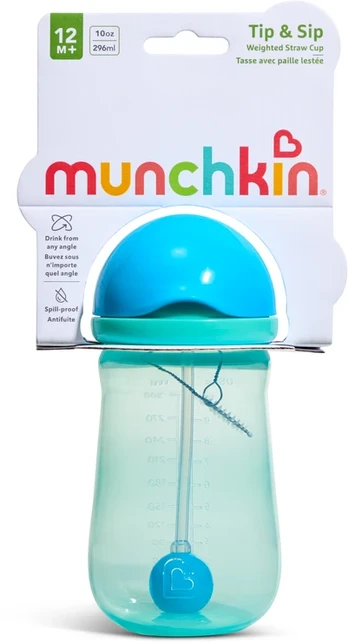 Munchkin - Tip & Sip Straw Cup - Rožinė - 296 ml