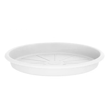 Plast. vazono lėkštė DOMOLETTI STTE0015-110, Ø15 cm, balta