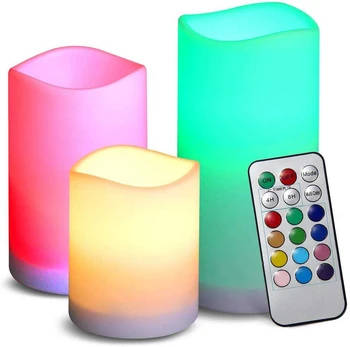 LED žvakės 3 vnt.