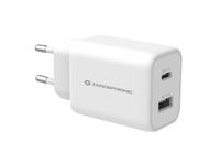 CONCEPTRONIC Ladegerät 2Port 33W,USB-C/USB-A PD baltas