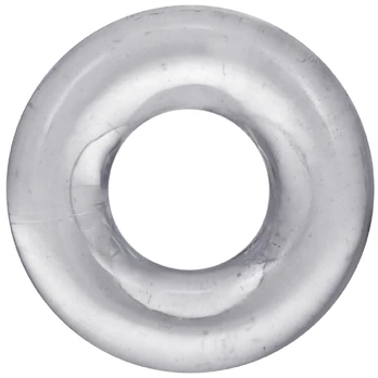 Oxballs The 2X Donut Silicone Dual Support Ring, Stretchy Black