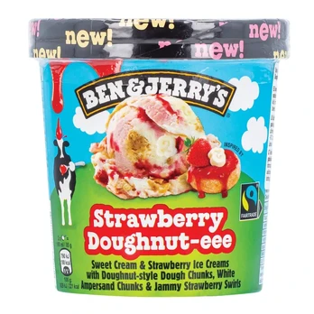 Ledai BEN&JERRY'S STRAWBERRY DOUGHNUT, 465 ml