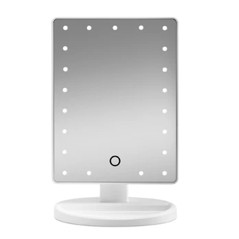 Gillian Jones - Makeup Mirror w. Heart LED Light &amp; Touch Function White