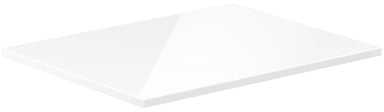 Mexen Uni vonios spintelės stalviršis, 70 cm, Baltas glossy