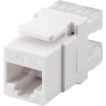 Goobay 95738 Keystone module RJ45 CAT 5e, UTP, 100 MHz, baltas