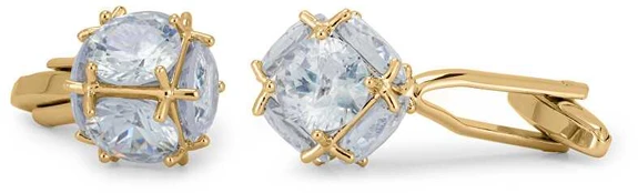 Troli Glittering auksinis-plated cufflinks