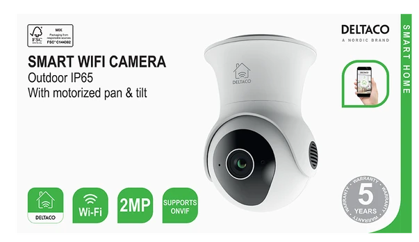 WiFi kamera Deltaco Smart Home SH-IPC08