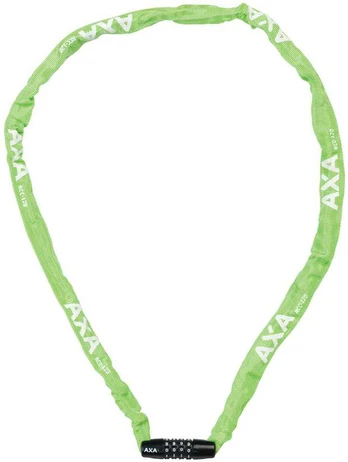 AXA Rigid Žalias Code Chain lock Žalias, AXA Rigid RCC120 is a standard chain lock which is code operated and used for short term parking. D, 3,5 mm,