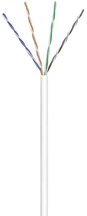 Wire | U/UTP | 4x2x24AWG | 6 | stranded | CCA | PVC | white | 305m