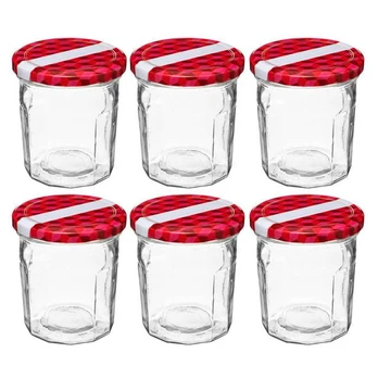 PIECES Stiklainiai konservams, 6 vnt, 280 ml