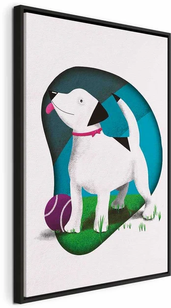 Artgeist Paveikslas - Dog and Ball (1 Part) Vertical