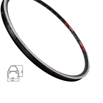 Ratlankis SUNSTART HL20DA-B 26", v-brake, 32H, dvigubas su kniedėmis