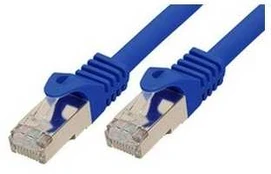 S-Conn BASIC-S Patchkabel S/FTP PIMF Rohkabel Cat.7 blau 5,0m