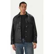 Calvin Klein Jeans Dirbtinės odos striukė LV04RE404G Juoda Regular Fit